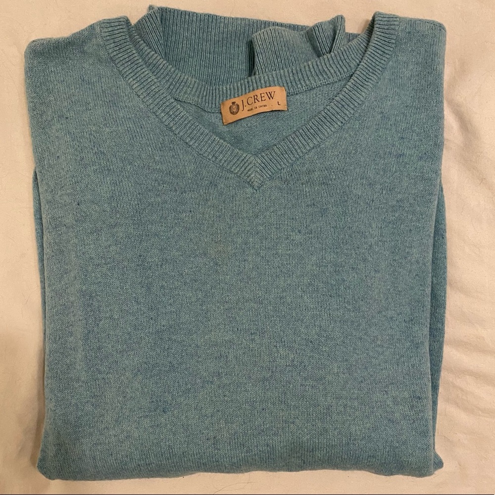 J. Crew v-neck sweater in teal